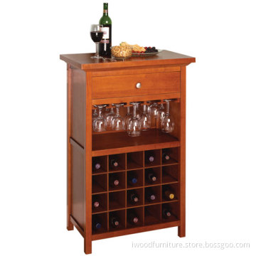 Wooden Wine Cabinet for 16-Bottle